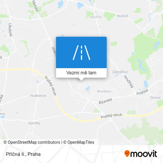 Příčná Ii. mapa