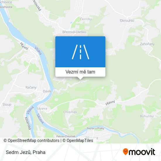 Sedm Jezů mapa