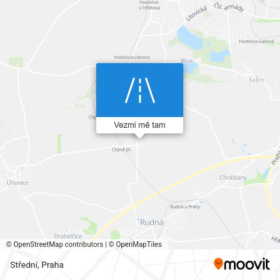 Střední mapa