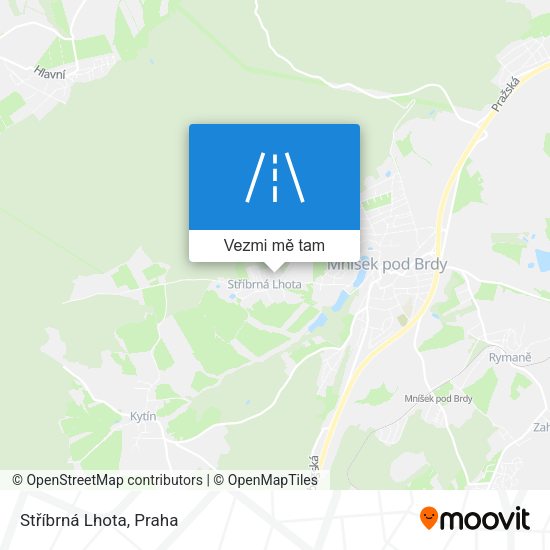 Stříbrná Lhota mapa