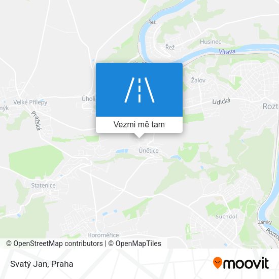 Svatý Jan mapa