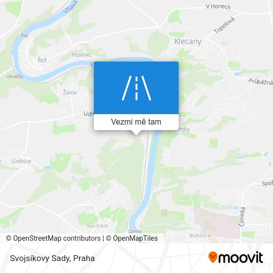 Svojsíkovy Sady mapa