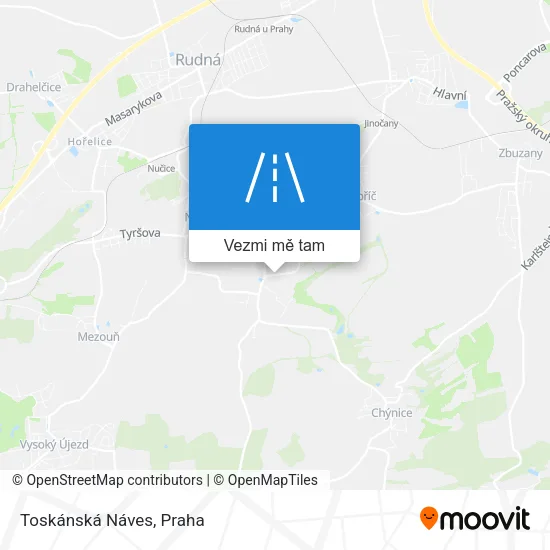 Toskánská Náves mapa