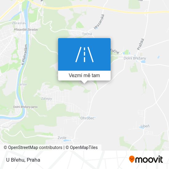 U Břehu mapa