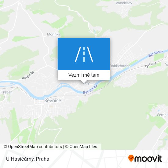 U Hasičárny mapa