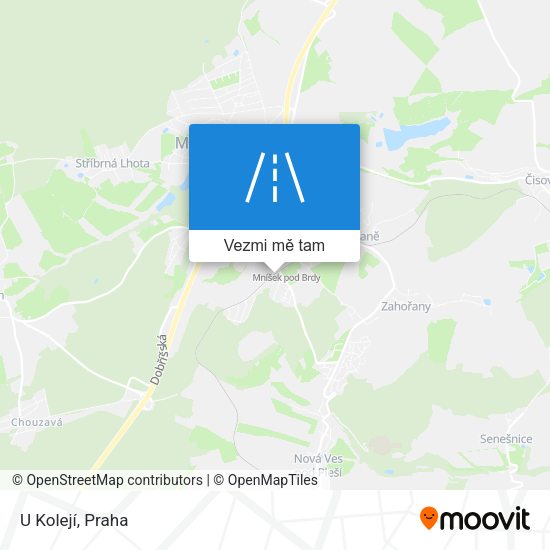 U Kolejí mapa
