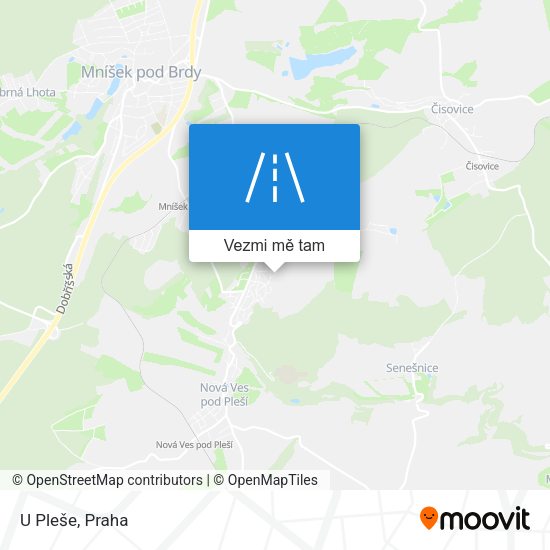 U Pleše mapa