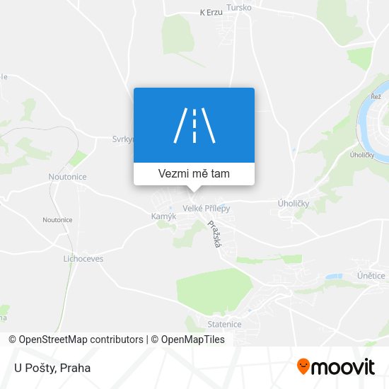 U Pošty mapa