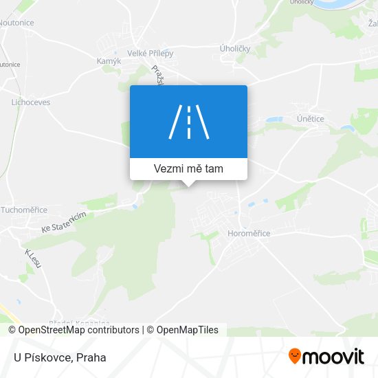U Pískovce mapa