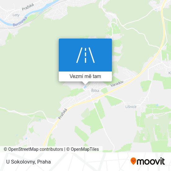 U Sokolovny mapa