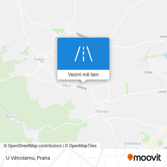 U Větrolamu mapa
