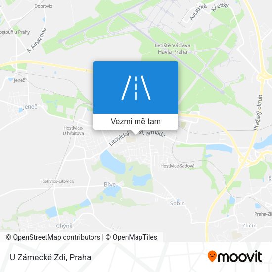 U Zámecké Zdi mapa