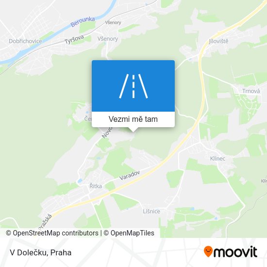 V Dolečku mapa