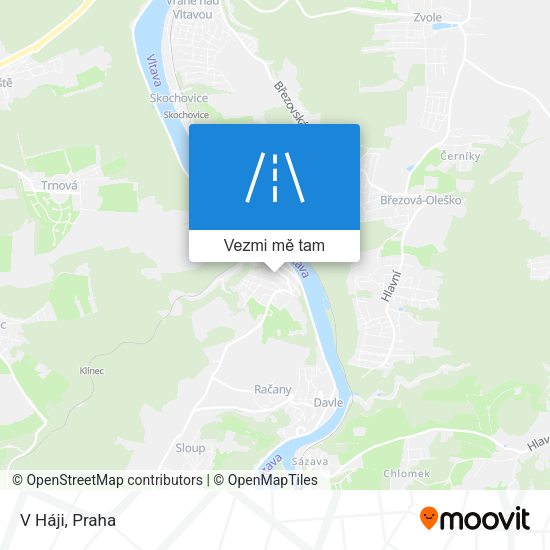 V Háji mapa