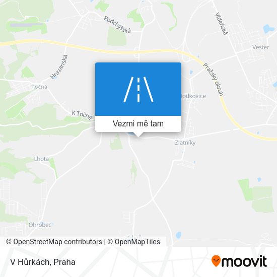 V Hůrkách mapa