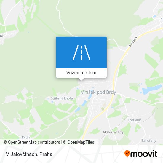 V Jalovčinách mapa
