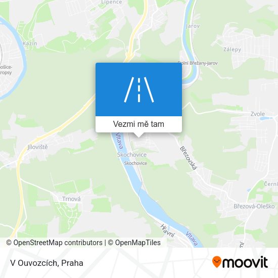 V Ouvozcích mapa