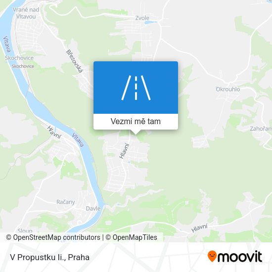 V Propustku Ii. mapa