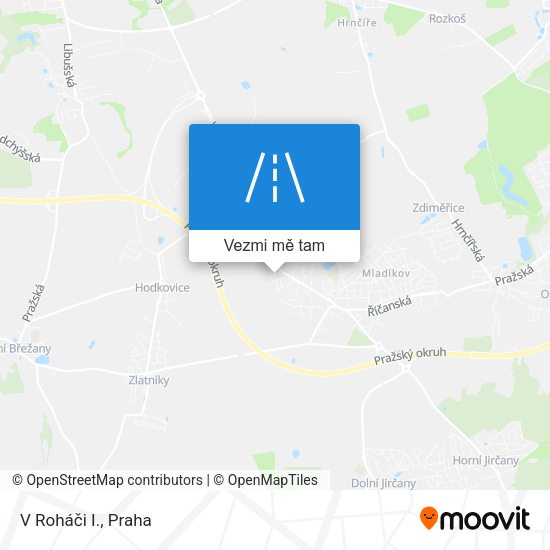 V Roháči I. mapa