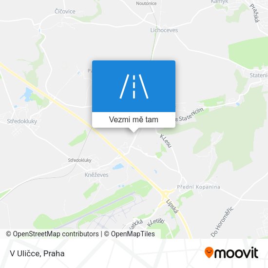 V Uličce mapa