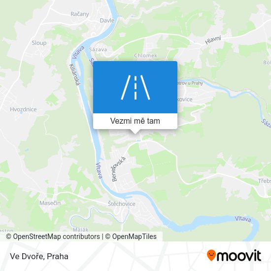 Ve Dvoře mapa