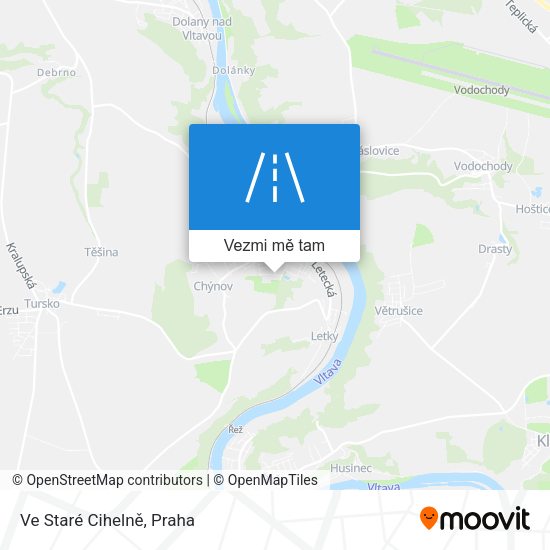 Ve Staré Cihelně mapa