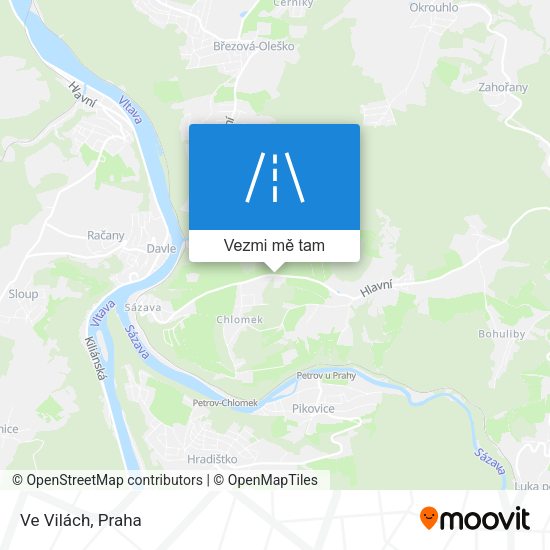 Ve Vilách mapa