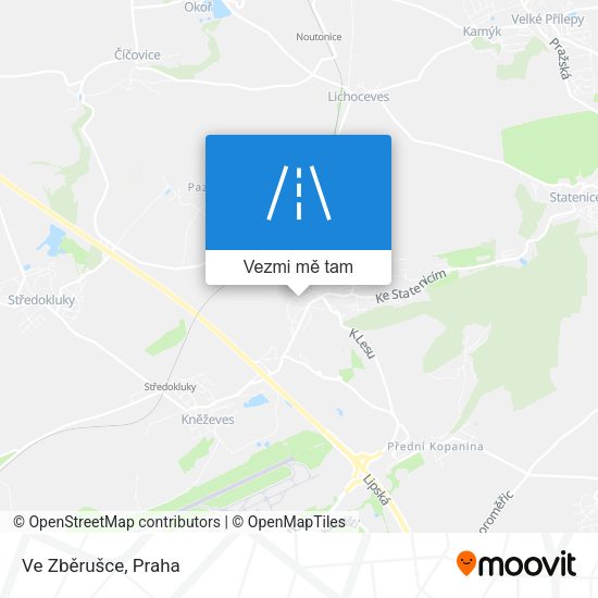 Ve Zběrušce mapa