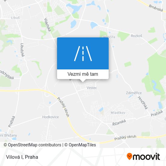 Vilová I mapa