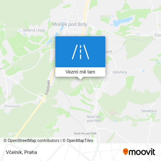 Včelník mapa