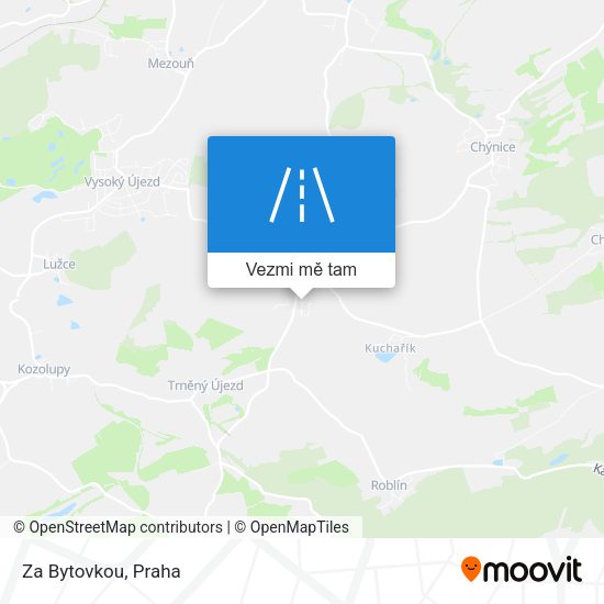 Za Bytovkou mapa