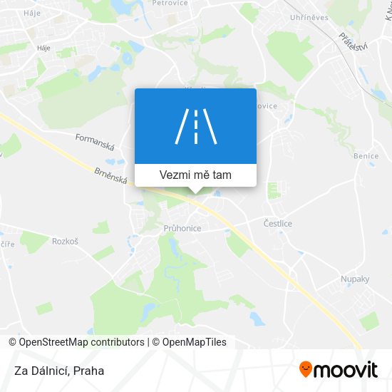 Za Dálnicí mapa