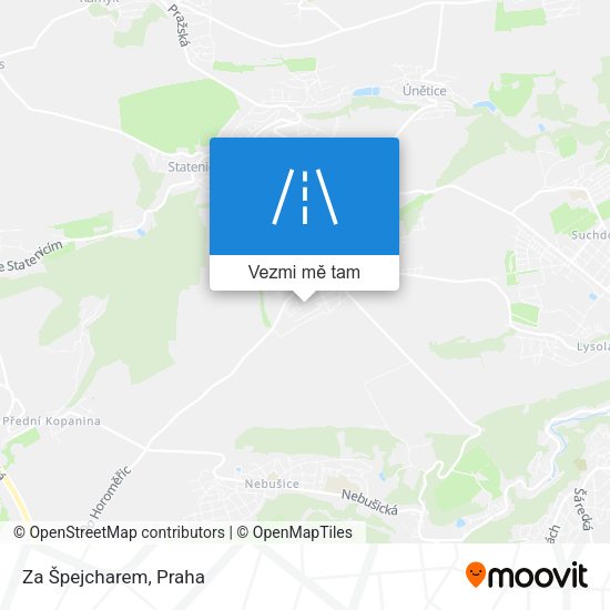Za Špejcharem mapa
