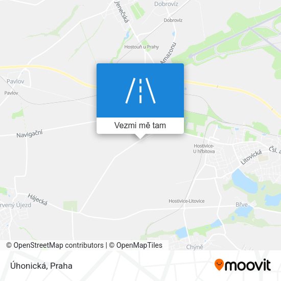 Úhonická mapa