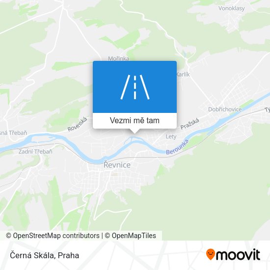 Černá Skála mapa