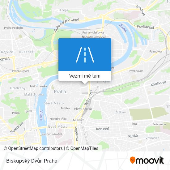 Biskupský Dvůr mapa