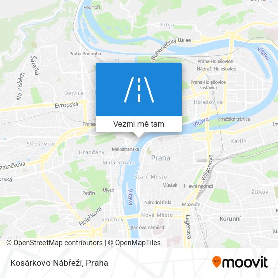 Kosárkovo Nábřeží mapa