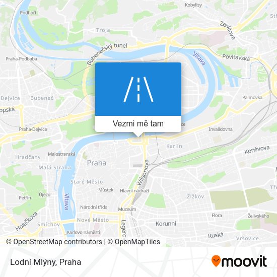 Lodní Mlýny mapa