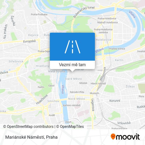 Mariánské Náměstí mapa
