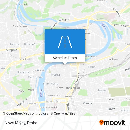 Nové Mlýny mapa