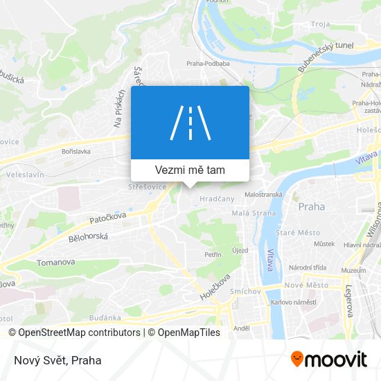 Nový Svět mapa