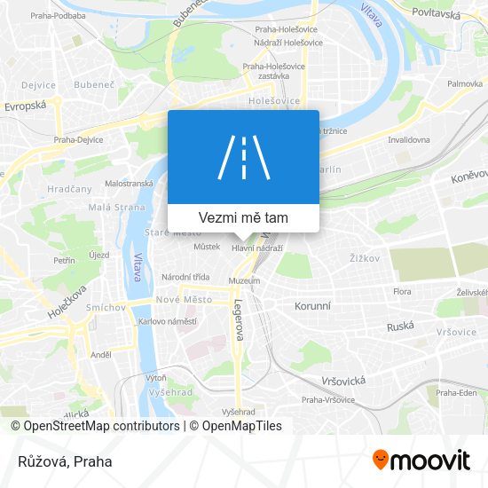 Růžová mapa