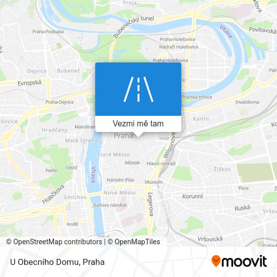 U Obecního Domu mapa