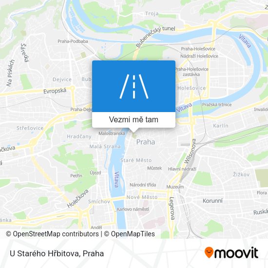 U Starého Hřbitova mapa