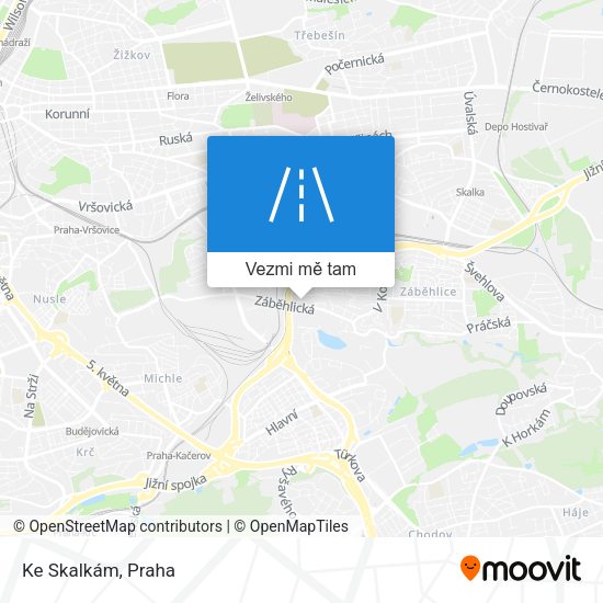 Ke Skalkám mapa