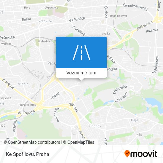 Ke Spořilovu mapa