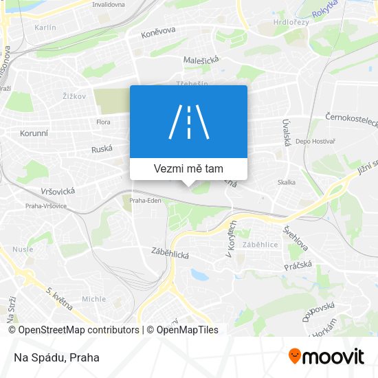 Na Spádu mapa