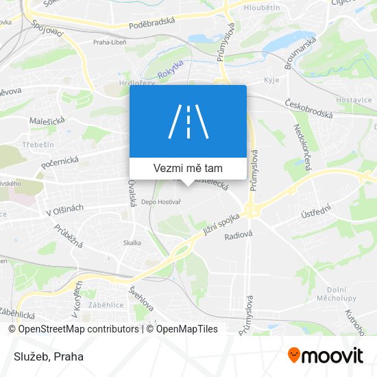 Služeb mapa