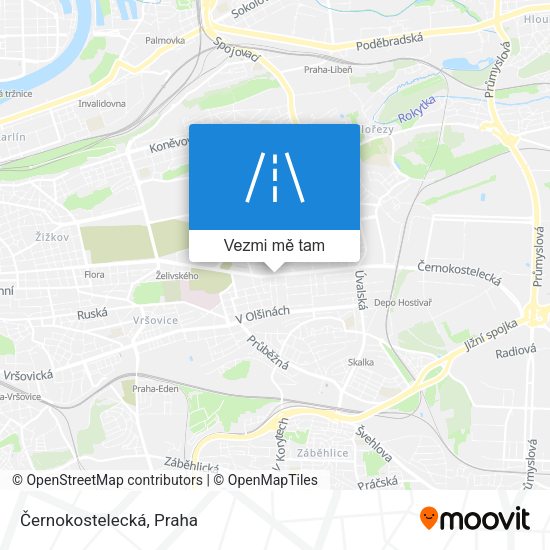 Černokostelecká mapa