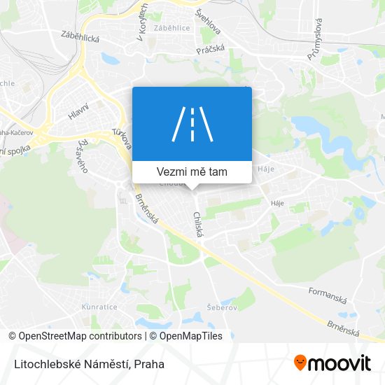 Litochlebské Náměstí mapa